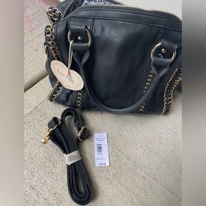 Imoshion Black Capital Satchel Bag Womens Handbag